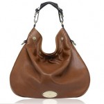 Mulberry Mitzy Hobo Pebbled Leather Bags Brown